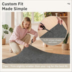 Soalmost Non Slip Rug Pads 5x7, 1/4" Thick Felt Cushioned Rug Gripper Pad | - Image 8