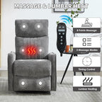 Trustyue Swivel Rocker Recliner Chair, 360° Swivel Recliner - Image 3