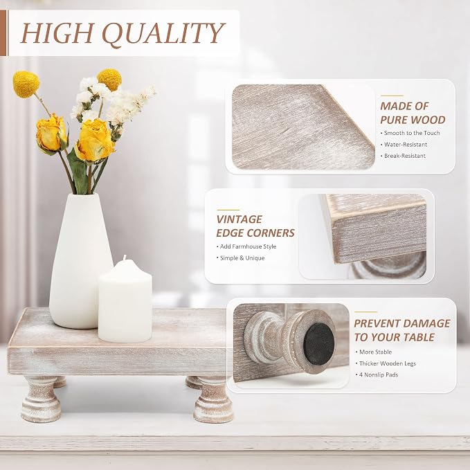 EOSAHR Farmhouse Riser for Room Decor : Decorative Pedestal Stand For Display - Image 8