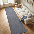 2x10 Grey Blue/White Runner Rug Washable Non-Slip - Image 4