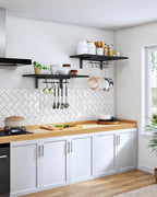 CHOEZON Wall-Mounted Pot Racks, Floating Shelves, Wall Shelves, Vintage Pot - Image 2