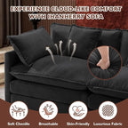 Ihanherry Cloud Sofa 77 Inch Loveseat, Modern Sectional Couch, 2-Seats Sofa - Image 5