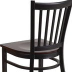 Flash Furniture HERCULES Series Black Vertical Back Metal Restaurant Chair - Image 8