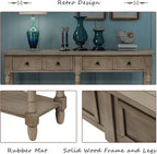 Merax Retro Console Table Sofa Table - Image 4