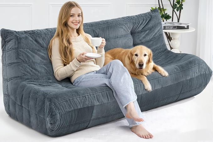 Bean Bag 3-Seater Chair Big Sofa Beanbag Chair - Image 3