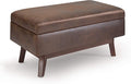 SIMPLIHOME Owen Small Rectangular Storage Ottoman by SimpliHome