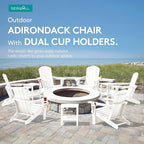 SERWALL Adirondack Chair with Cup Holders - Image 9