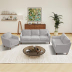 Kingfun Living Room Furniture Sets, 3 Seater Couch, Armchair and Loveseat - Image 4