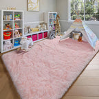 Pink Area Rugs for Living Room Girls Bedroom, 5x8 Fluffy Bedside Throw Rug - Image 7