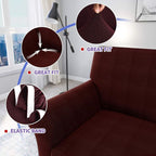 ZNSAYOTX 3 Piece Loveseat Covers - Image 3