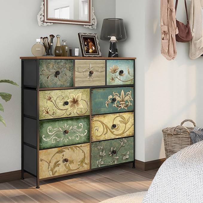 Tohomeor Dresser with Drawers for Bedroom Chest of Drawers Fabric Dresser for - Image 4