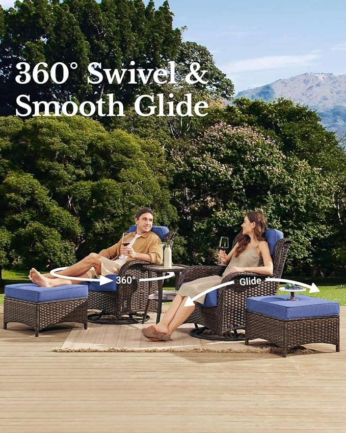 HILLGA Luxury High Back Patio Furniture Set - Image 3