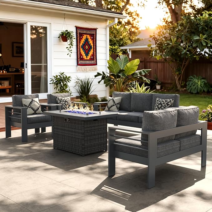 LayinSun Aluminum Furniture Set by LayinSun