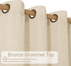 45 Inch Short Window Linen Curtains - Image 3