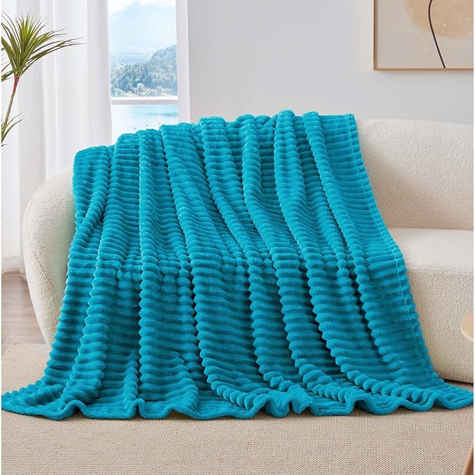 BEDELITE Ribbed Twin Blanket for Couch & Bed, Warm Yet Lightweight, Ribbed - Image 8