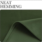 NICETOWN Dark Green Curtains for Bedroom, Grommet Blackout Window Treatments - Image 7