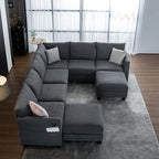122.8" Large Sectional Couches for Living Room, 6 Seater L Shaped Modular - Image 9