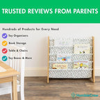 Humble Crew Kids Bookshelf, 4-Tier Front-Facing Book Display Organizer - Image 7