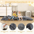 JY QAQA 18Pcs Modular Kids Play Couch Set, Toddler Sectional Sofa - Image 4
