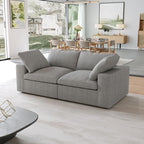 JACH Modular Sectional Couch, Love Seat Sofas, Modern Convertible Cloud Couch - Image 4