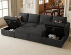 Belffin Modular Sectional Sleeper Sofa Bed - Image 3