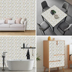HOMETITUTE Pearl Pattern Wallpaper Peel and Stick Self Adhesive Vinyl Wall - Image 5