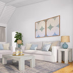 Plank+Beam Modern Rectangular Side Table, Slim Side Table - Image 7
