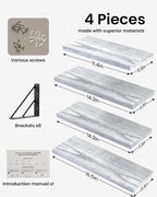BAYKA Wall Shelves for Bedroom Decor, Floating Shelves for Living Room Kitchen - Image 6