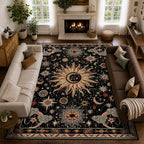 Vacuum-Friendly, 10x14 Washable Area Rug by meejou