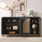 SICOTAS Rattan Sideboard Buffet Cabinet - Image 5