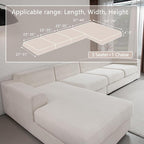 OHSIO Couch Cushion Covers for Sectional Sofa, Stretch Soft Sofa Slipcovers - Image 2