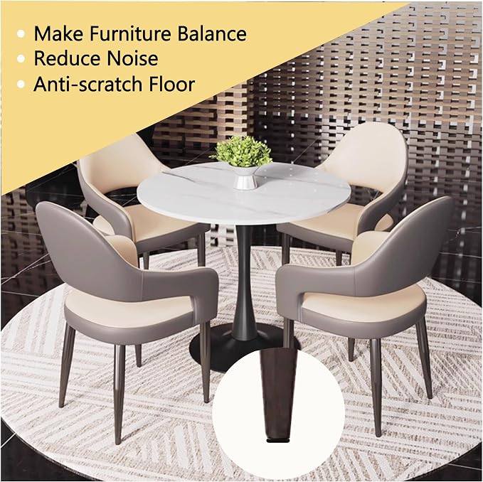 M6 Adjustable Furniture Levelers Table Feet Screw in Threaded, Screw on Chair - Image 3