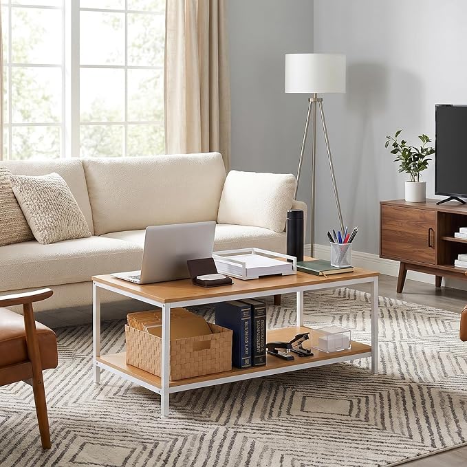 ZenStyle Industrial Coffee Table - Image 8