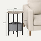 Vagusicc Round Side Table End Table - Image 3