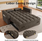 3 in 1 Convertible Sleeper Sofa, 65in Sleeper Couch - Image 7