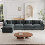 mikibama Modular Sectional Sofa, 146.5 Inch L Shaped Couch Set - Image 8