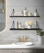 Afuly 24in Floating Shelves for Wall, Living Room, Home Wall Decor - Image 2