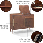 Crosley Furniture Everett Media Console and Record Player Stand - Image 4
