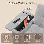 Gizoon Convertible Sofa Bed Futon, 70.9'' Sleeper Loveseat - Image 3