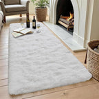 Noahas 2x6 White Fluffy Soft Runner Rug Non-Slip - Image 4
