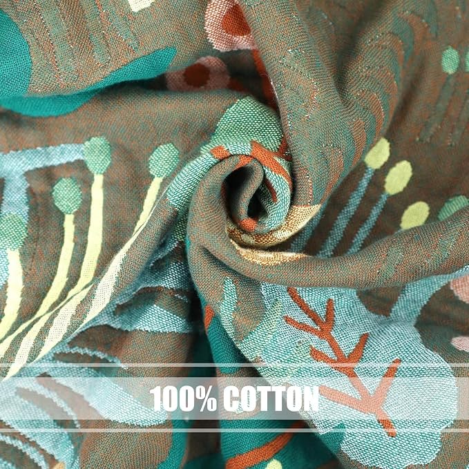 LUTBM Boho Throw Blanket for Bed Cotton Soft Lightweight Quilt Summer Blanket - Image 6