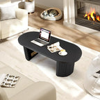 Oval Fluted Coffee Table - Image 5