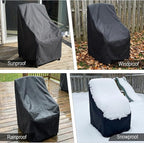 Stackable Patio Chair Covers Waterproof 2 Pack 210D Lawn Patio Outdoor Chairs - Image 4