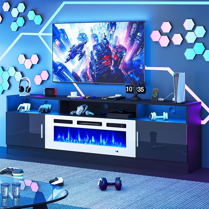 oneinmil 70" Fireplace TV Stand by oneinmil