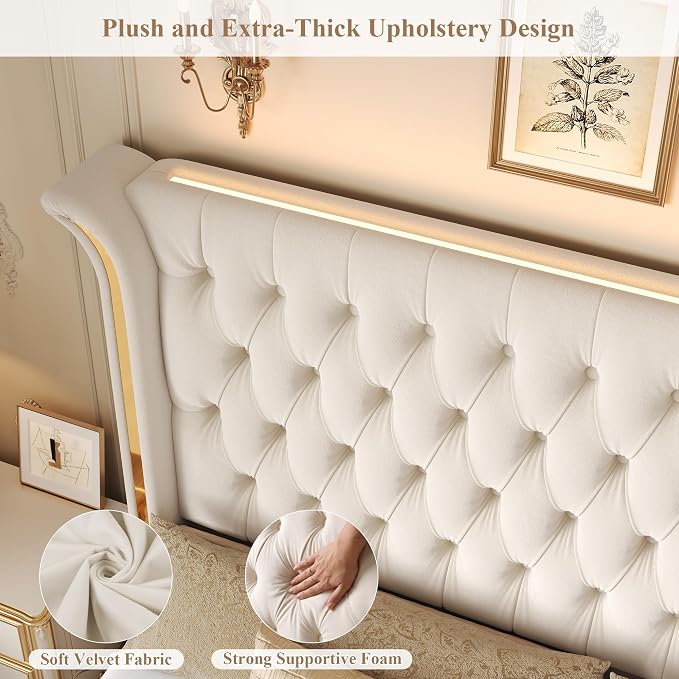 Keyluv King Smart LED Bed Frame - Image 6