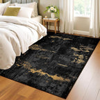 RELEANY Washable 4'x5' Abstract Area Rug - Image 3