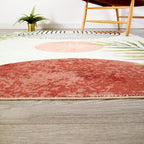 RoomTalks Mid Century Modern Washable Rug, Boho Cute Aesthetic 8x10 Area Rugs - Image 3