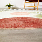RoomTalks Mid Century Modern Washable Rug, Boho Cute Aesthetic 6x9 Area Rugs - Image 5