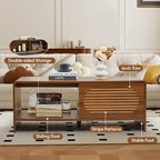 43.3“ Mid Century Modern Coffee Table - Image 4