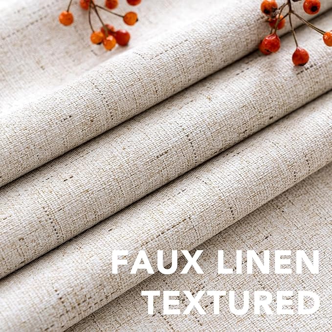 H.VERSAILTEX Linen Curtains 100% Blackout Curtains - Image 4
